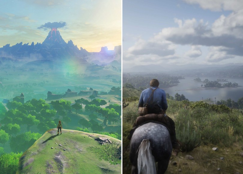 Comparan los mundos de Red Dead Redemption 2 y The Legend of Zelda: Breath of the Wild