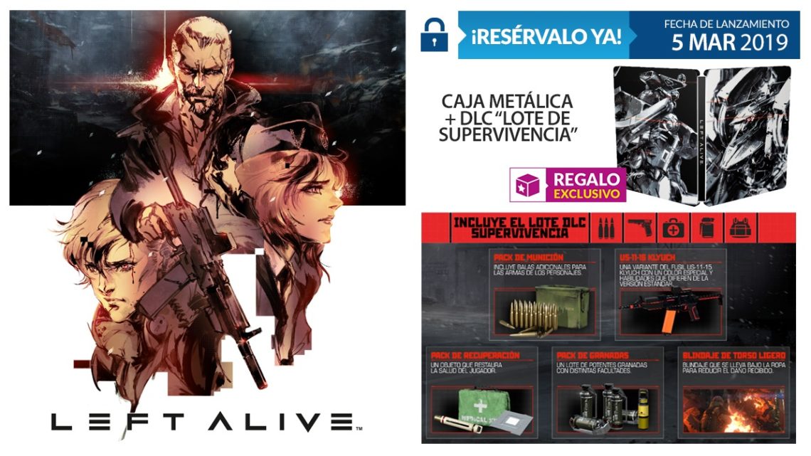 GAME presenta los contenidos de la edición ‘Day One’ de Left Alive y su exclusiva caja metálica
