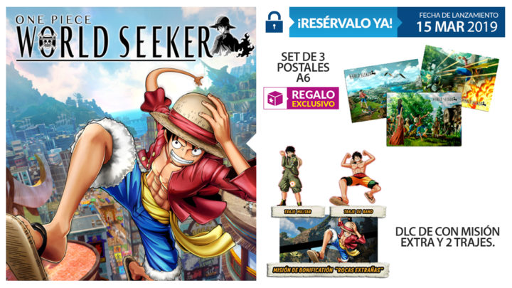 GAME detalla los regalos exclusivos por reservar One Piece World Seeker