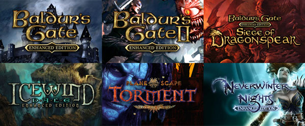 Baldur’s Gate I & II, Planetscape Torment, Neverwinter Nights y más, llegarán a consolas a lo largo de 2019