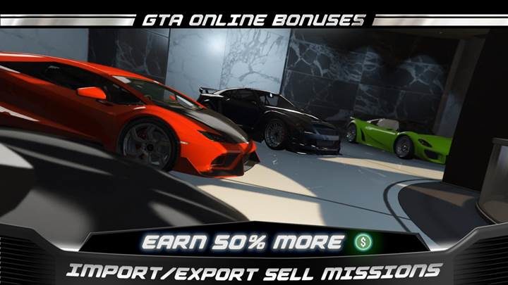 GTA Online recibe nuevas bonificaciones en carreras acrobáticas y transform races, 50% más de GTA$ en misiones de venta de importación y exportación