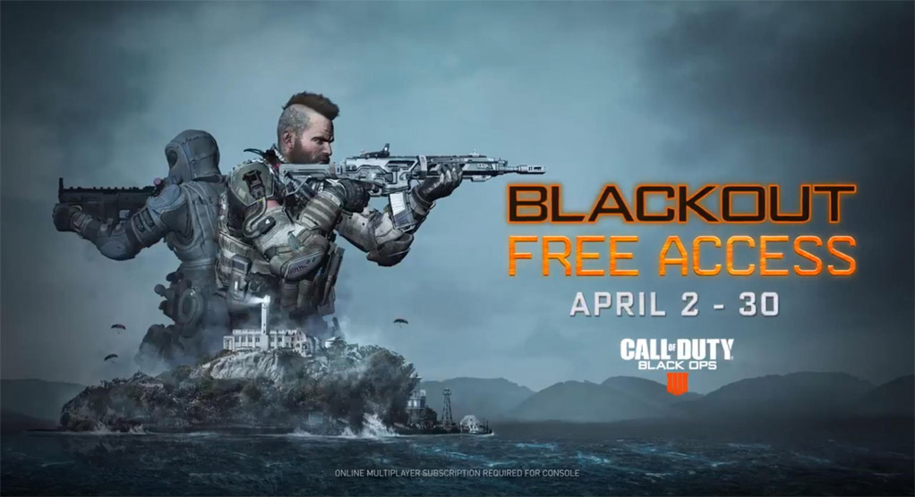 Blackout, el battle royale de Black Ops 4, se podrá jugar gratis del 2 al 30 de abril