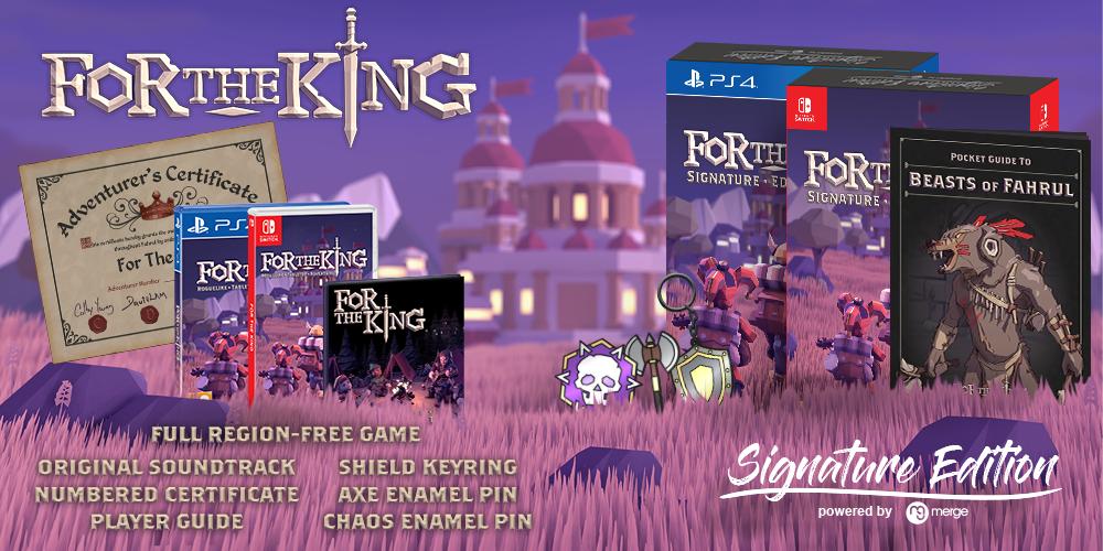 For the King se lanzará el 24 de mayo en formato físico para PS4 y Nintendo Switch