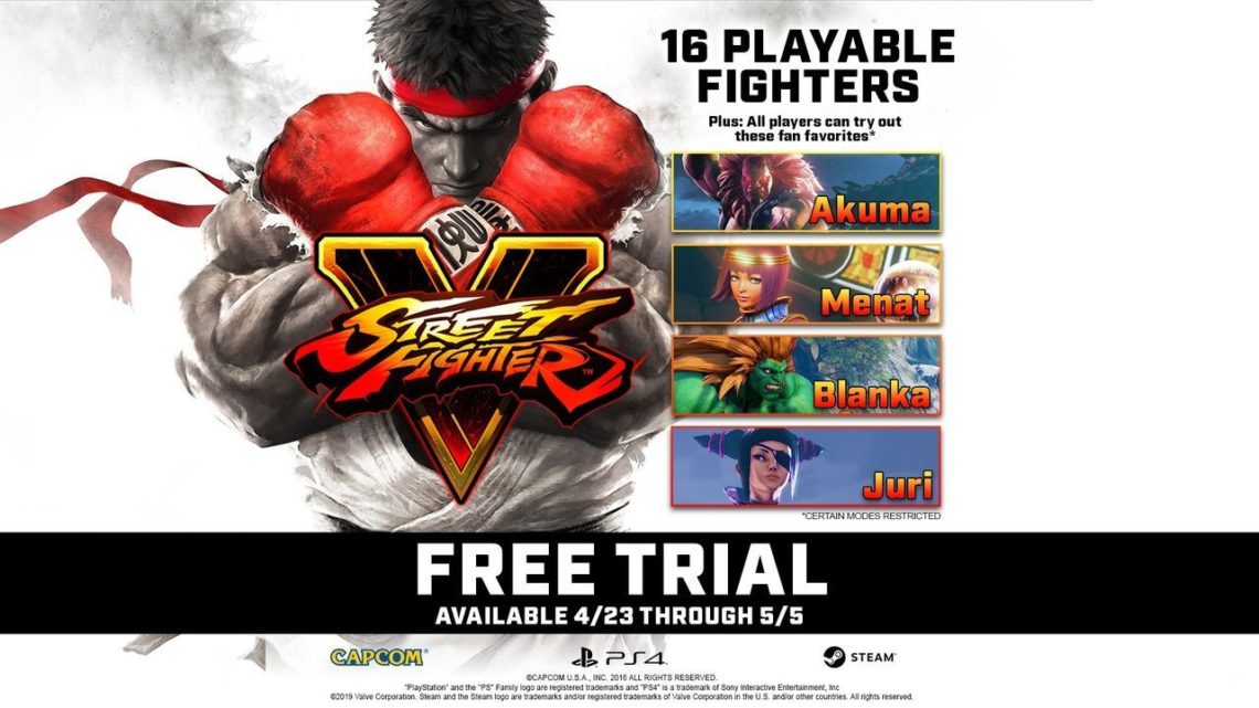 Street Fighter V: Arcade Edition se podrá jugar gratuitamente del 23 de abril al 5 de mayo