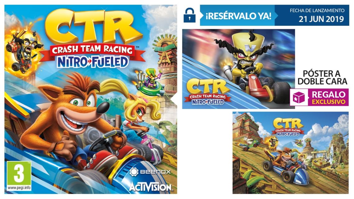 GAME anuncia los increíbles regalos por reservar Crash Team Racing: Nitro Fueled