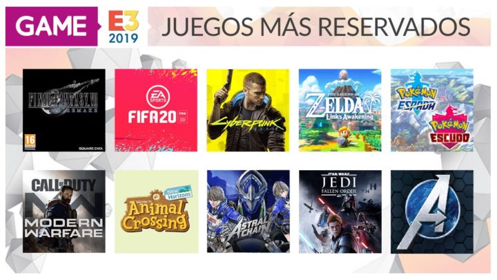 Estos son los juegos más reservados en GAME tras el E3 2019