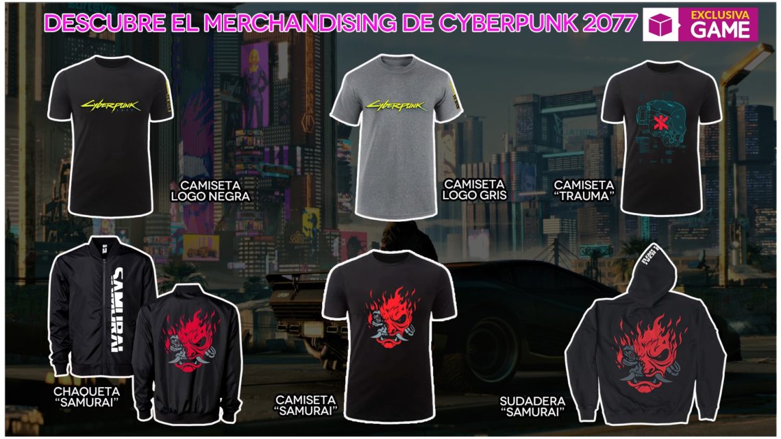 GAME anuncia nuevo merchandising oficial de Cyberpunk 2077 en forma de camisetas y sudaderas