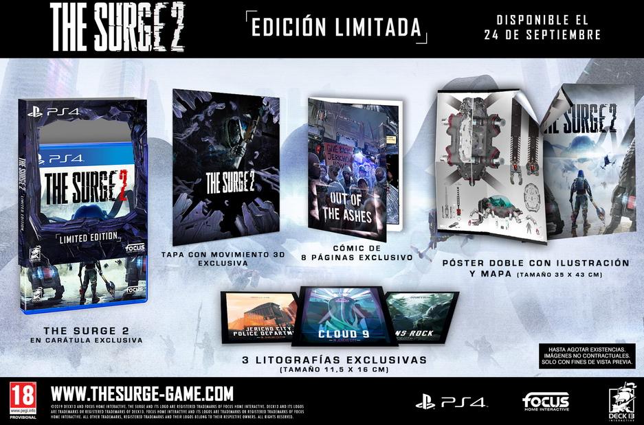 Confirmados los contenidos de la edición limitada de The Surge 2, que será exclusiva de GAME