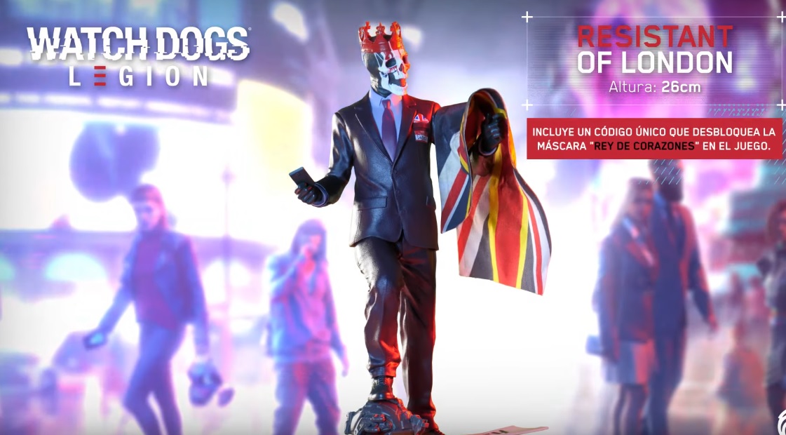 E3 2019 | Ubicollectibles presenta en vídeo la figura «Resistant of London» de Watch Dogs: Legion
