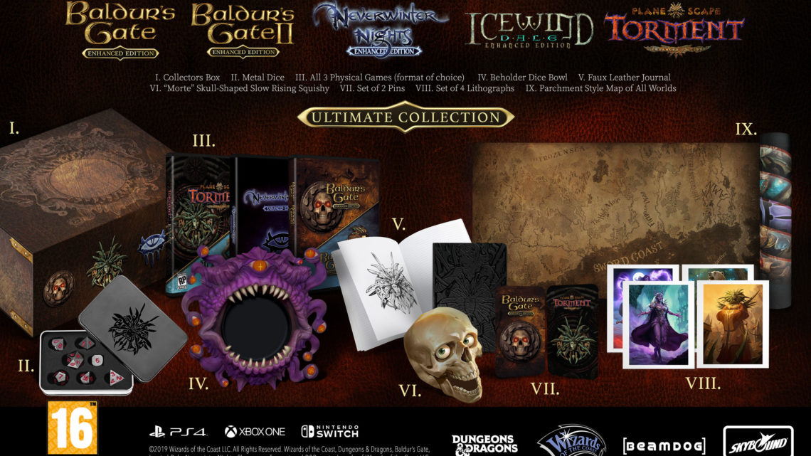 Baldur’s Gate I & II, Planescape y Neverwinter Nights presentan sus ediciones coleccionista