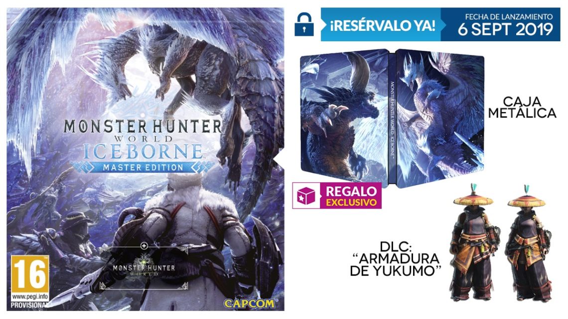 GAME muestra la exclusiva caja metálica que incluirá Monster Hunter World – Iceborne Master Edition
