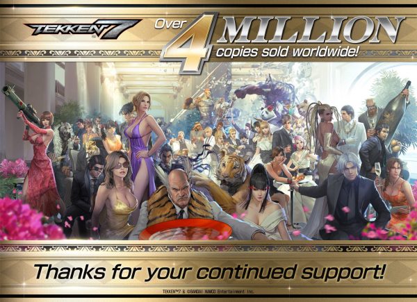 Tekken 7 supera los 4 millones de copias vendidas en todo el mundo