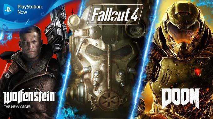 DOOM, Fallout 4 y Wolfenstein lideran la actualización de PlayStation Now de agosto