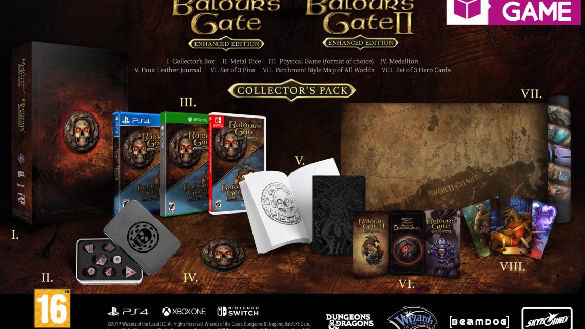 Las ediciones coleccionista de Baldur’s Gate I & II, Planescape y Neverwinter Nights serán exclusivas de GAME