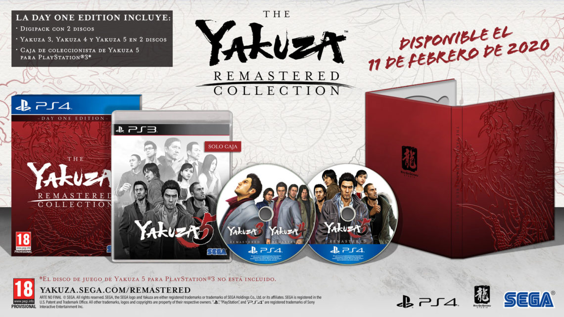 The Yakuza Remastered Collection: Day One Edition confirma su lanzamiento en PS4
