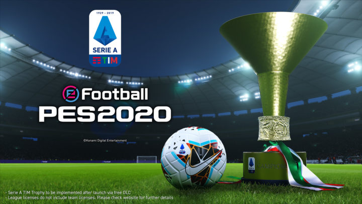 Konami anuncia un acuerdo para incluir la licencia de la Seria A TIM de Italia en eFootball PES 2020