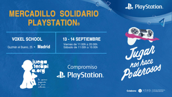 PlayStation celebrará un mercadillo y una puja solidarios este fin de semana
