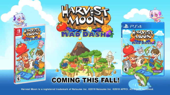 Natsume revela el tráiler debut de Harvest Moon: Mad Dash para PS4 y Switch