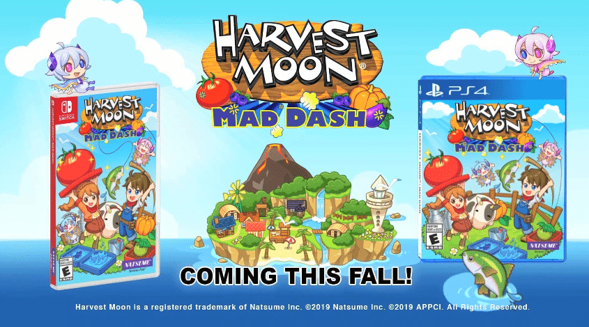 Natsume revela el tráiler debut de Harvest Moon: Mad Dash para PS4 y Switch