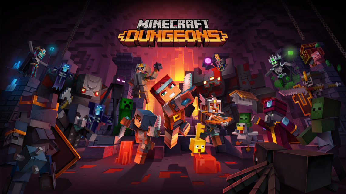Minecraft Dungeons muestra su jugabilidad en un extenso gameplay