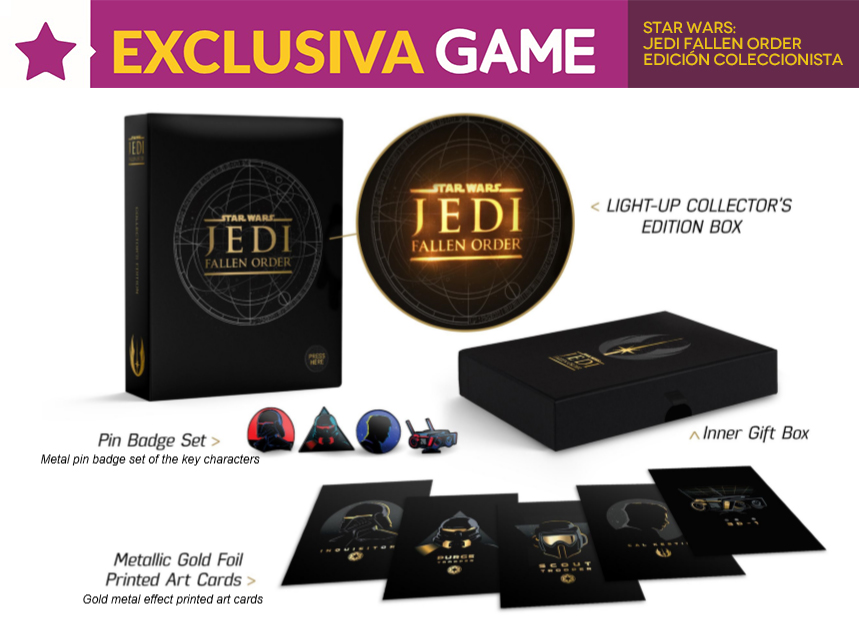 GAME venderá en exclusiva la edición coleccionista de Star Wars Jedi: Fallen Order