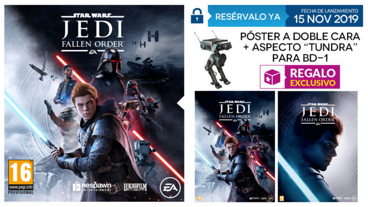 GAME revela los incentivos por reservar Star Wars Jedi: Fallen Order