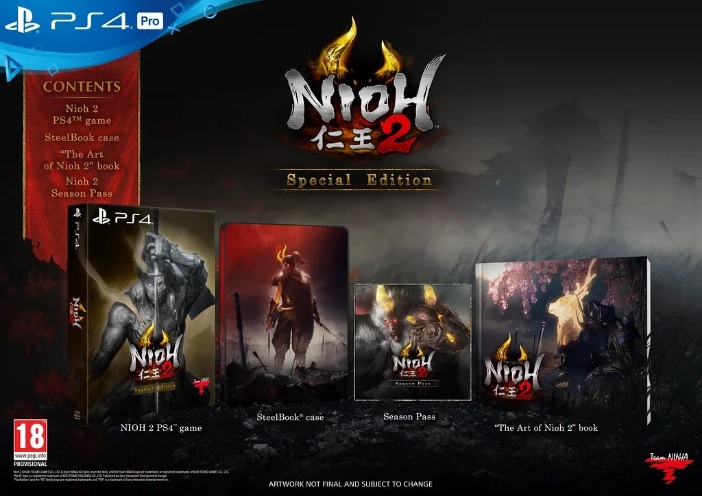 Nioh 2 detalla sus ediciones especiales tanto en formato físico como digital