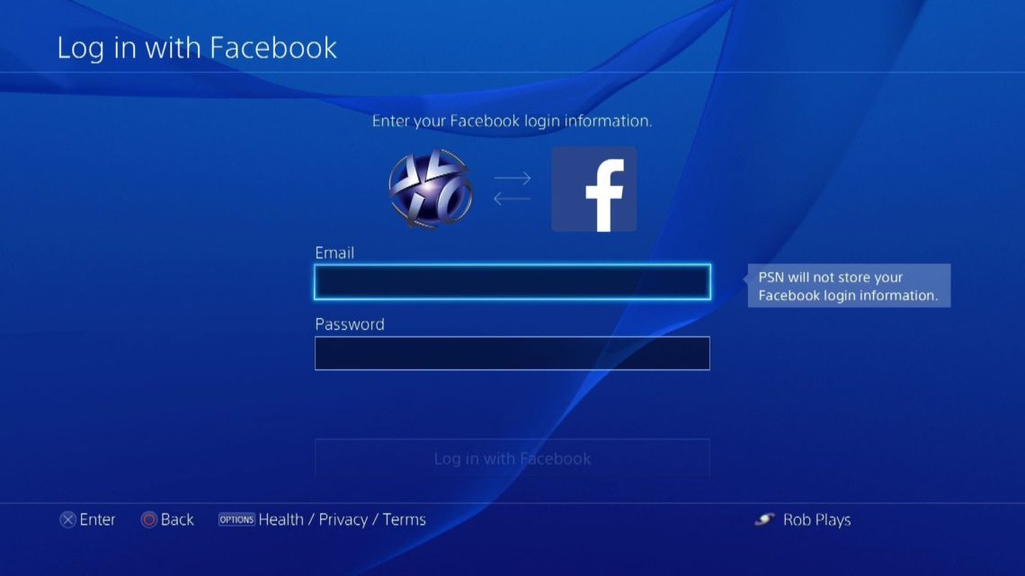 Sony elimina la integración de Facebook en PlayStation 4