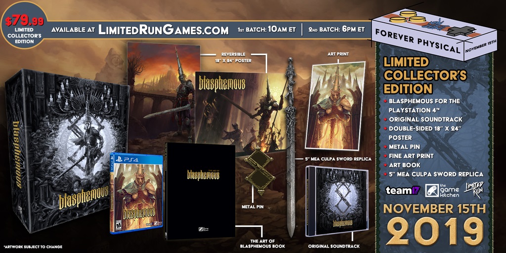 Limited Run Games lanzará una increíble edición física de Blasphemous para PS4 y Switch