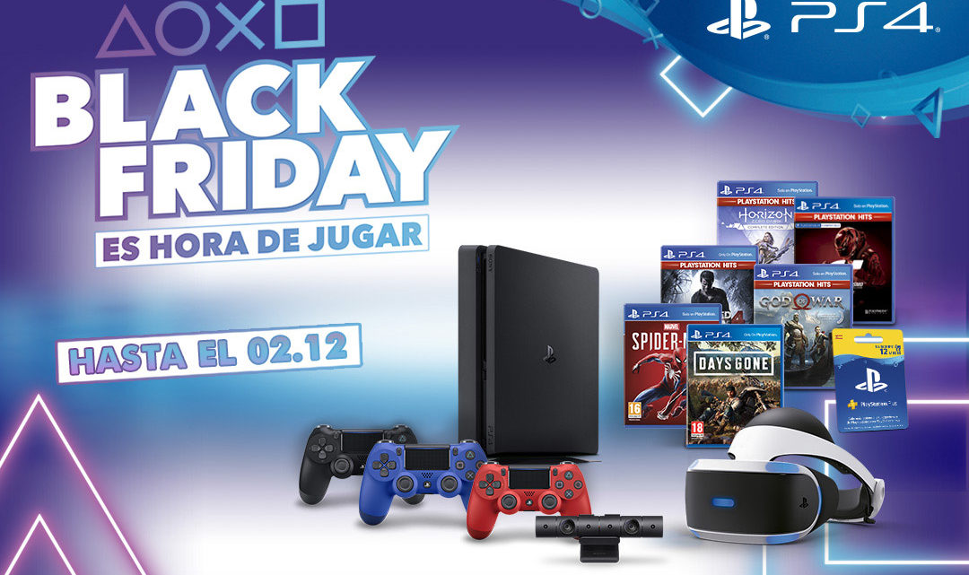 PlayStation rebaja PS4 a 199,99€ así como juegos y periféricos por el Black Friday