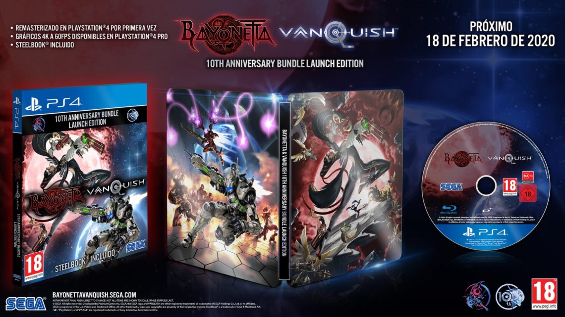 Bayonetta & Vanquish 10th Anniversary Bundle se lanzará el 18 de febrero en físico y digital para PS4 y Xbox One