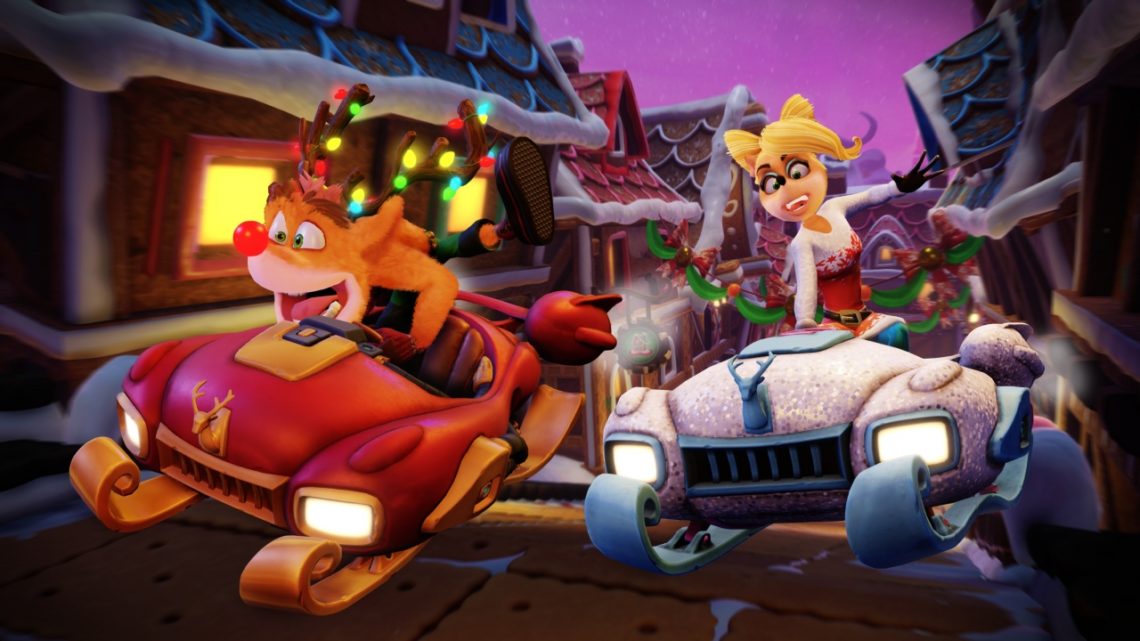 Crash Team Racing: Nitro Fueled presenta su nuevo contenido, el Gran Premio Festival Invernal
