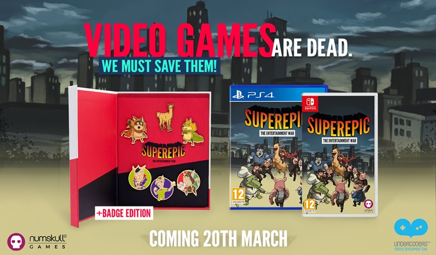 SuperEpic: Collector’s Edition anuncia una edición física para PlayStation 4 y Nintendo Switch
