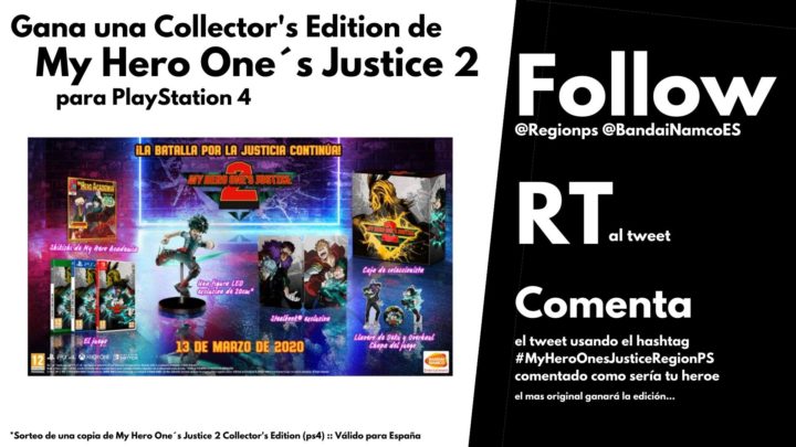 ¡Sorteamos una Collector’s Edition de My Hero One’s Justice 2 para PS4!