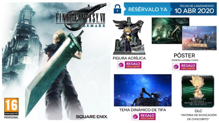 GAME suma un cuarto regalo a las reservas de Final Fantasy VII Remake