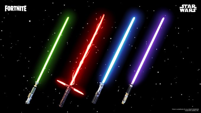 Fortnite celebra el Día de Star Wars con el regreso de las espadas láser