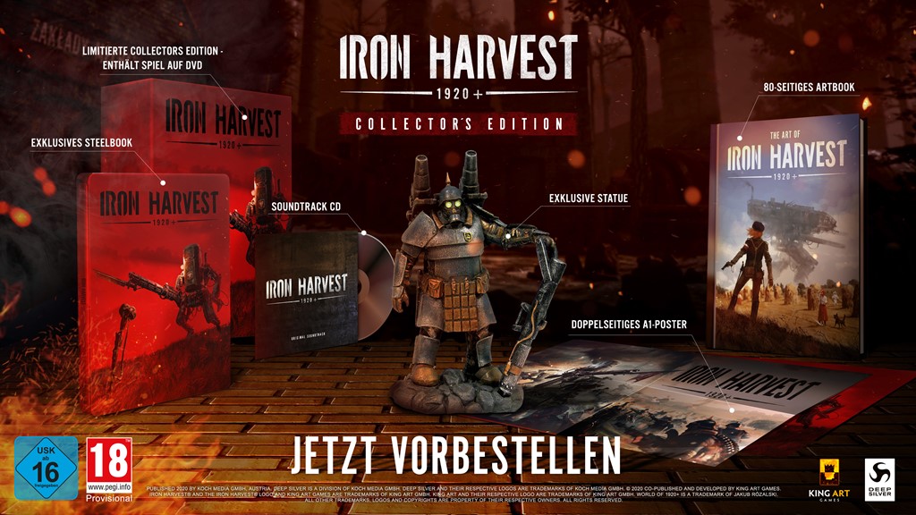 Nuevo vídeo sobre los contenidos de la edición coleccionista de Iron Harvest 1920+