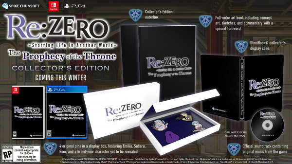 Meridiem Games distribuirá la versión física de Re:ZERO – The Prophecy of the Throne