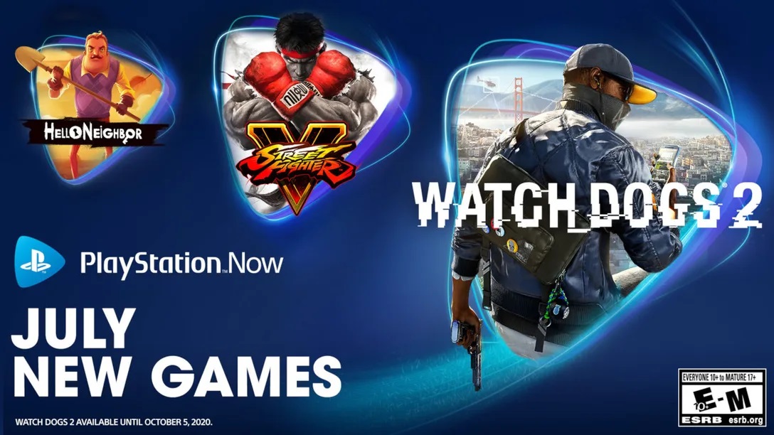 Watch Dogs 2, Street Fighter V y Hello Neighbor, juegos de PlayStation Now para el mes de julio