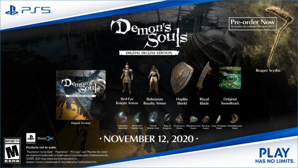 Revelados los contenidos de la edición Digital Deluxe del remake de Demon’s Souls