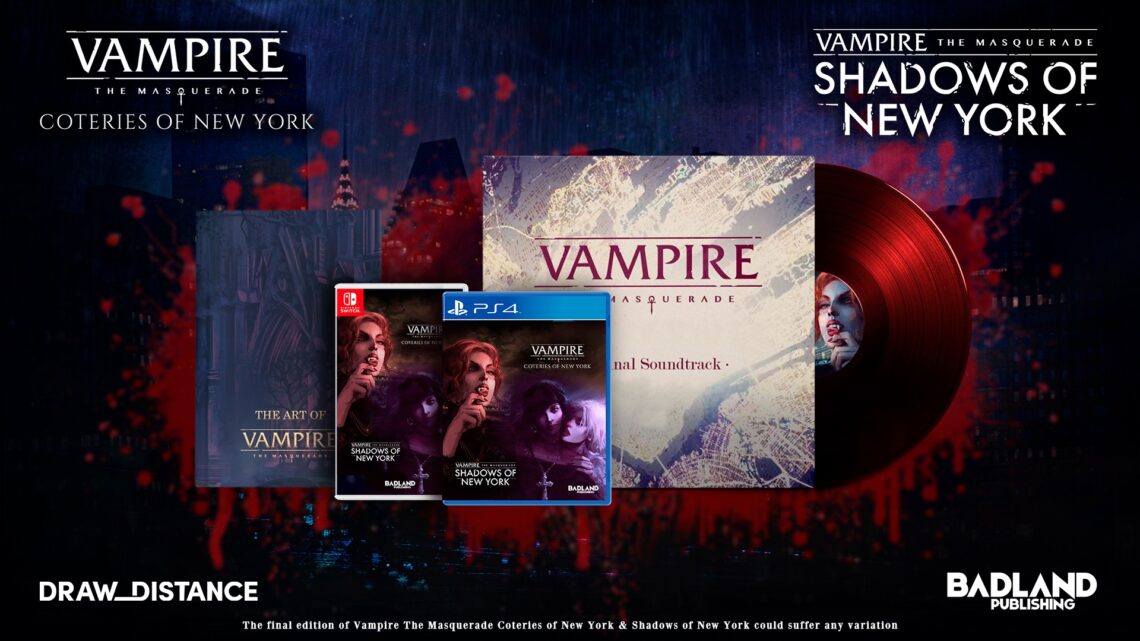 Badland Publishing distribuirá la edición física de Vampire: The Masquerade – Coteries of New York y Shadows of New York