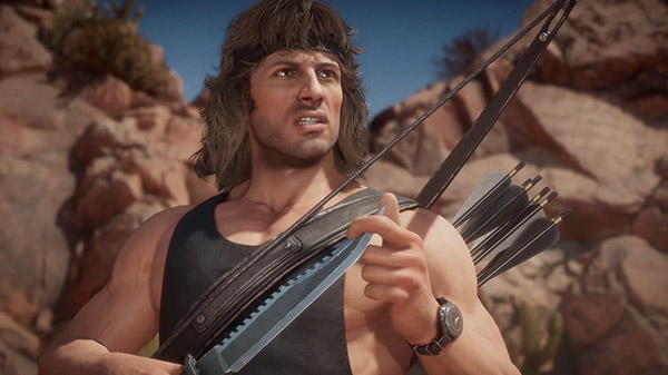 Mortal Kombat 11 nos presenta a Rambo en un vídeo inédito