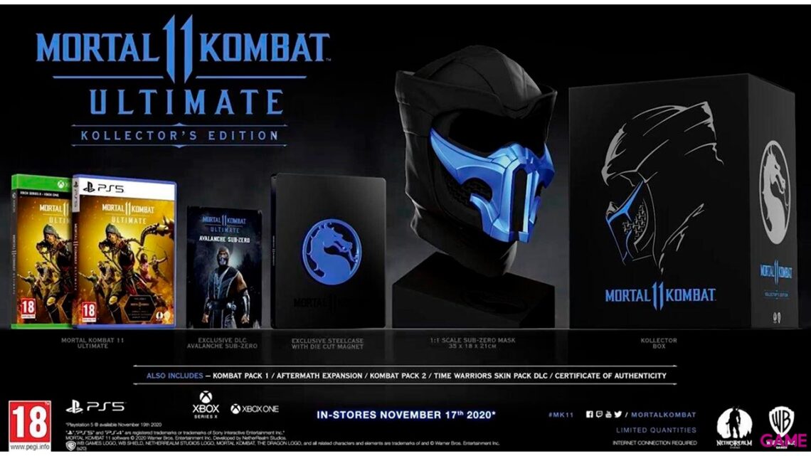 GAME venderá en exclusiva Mortal Kombat 11 – Ultimate Kollector’s Edition para PS4, PS5 y Xbox Series X