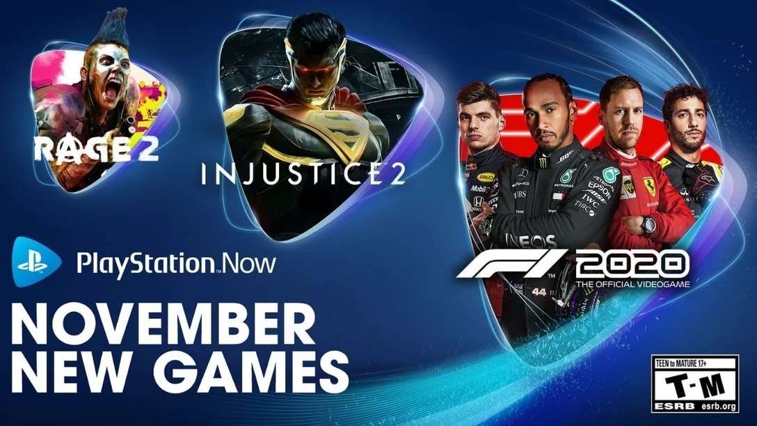 Injustice 2, Rage 2 y F1 2020 lideran la lista de juegos para PlayStation Now de noviembre