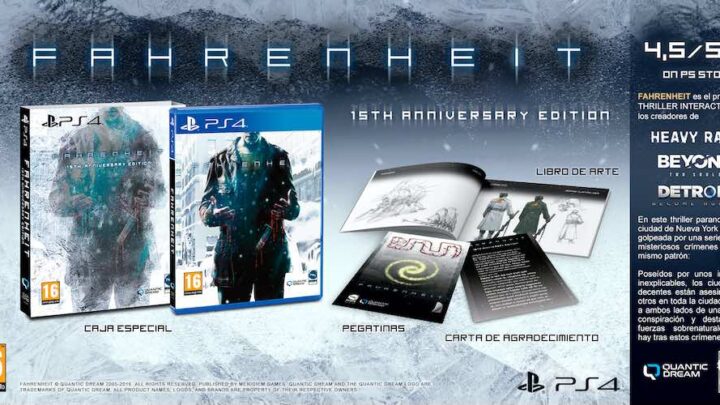 Fahrenheit 15TH Anniversary Edition llegará el 26 de enero