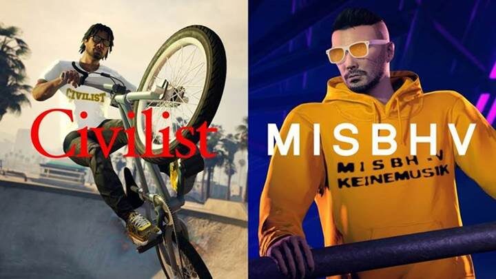 Civilist y MISBHV, marcas de moda del mundo real en GTA Online
