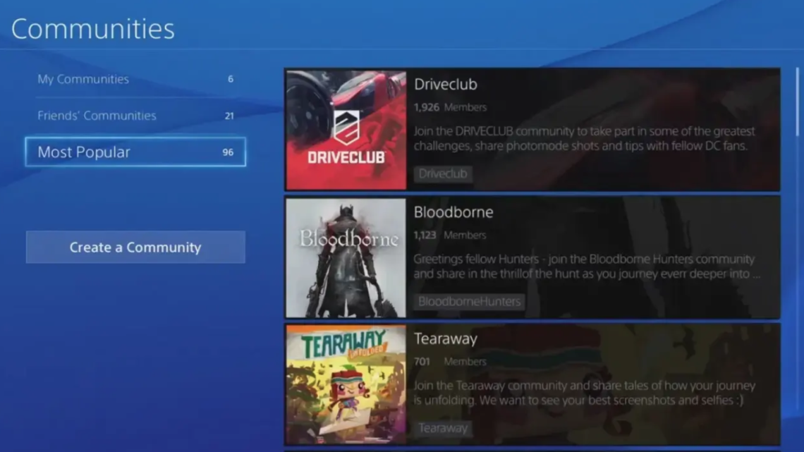 Sony confirma que desactivará la función de las comunidades de PS4