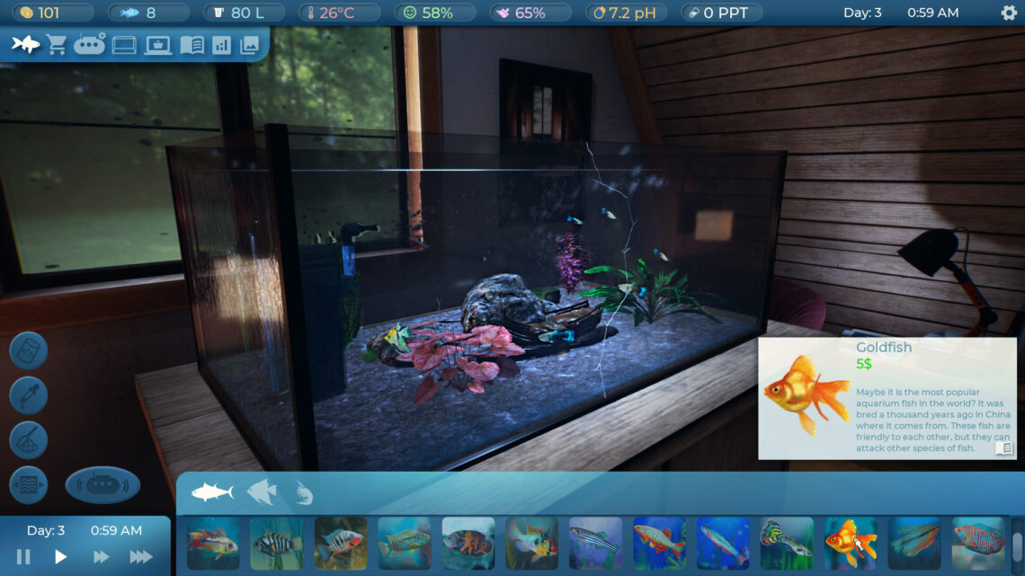 El simulador de acuarios Fishkeeper, inicia su financiación en Kickstarter