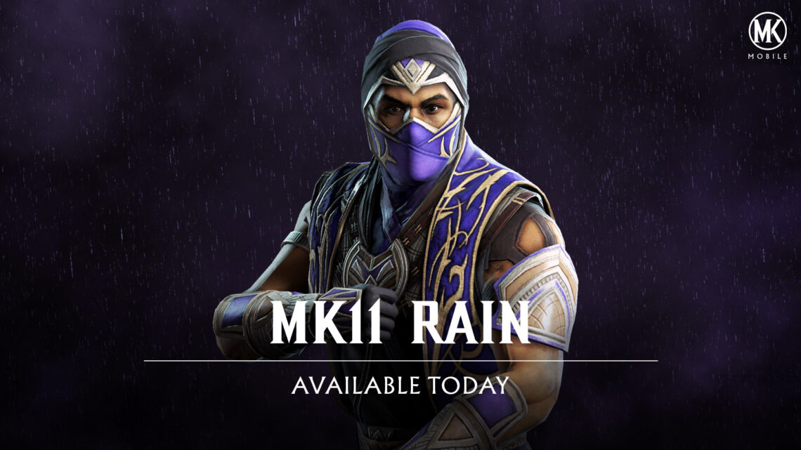 Rain de MK11 llega a Mortal Kombat Mobile para celebrar el sexto aniversario