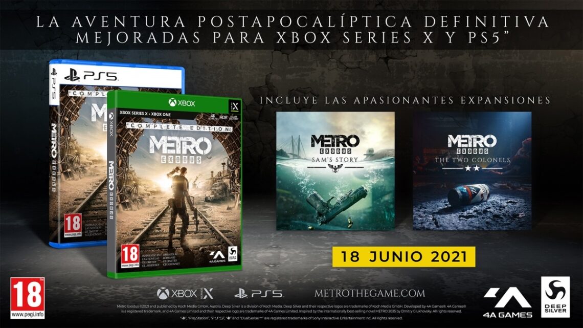 Metro Exodus llega el 18 de junio a PS5 y Xbox Series X/S junto a la versión física ‘Complete Edition’